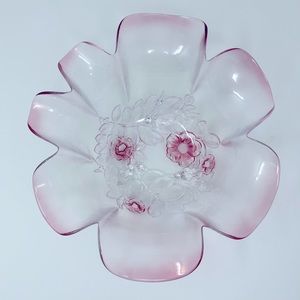 Vintage Mikasa Pink Rosella Serving Bowl